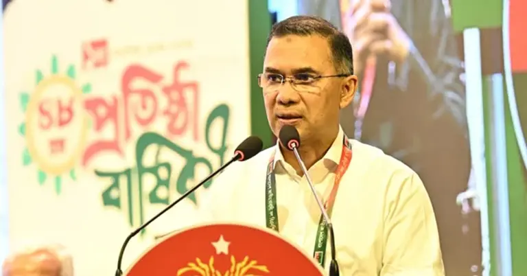 কথা বলছেন প্রধানমন্ত্রী তারেক রহমান